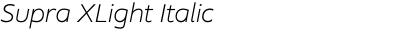Supra XLight Italic